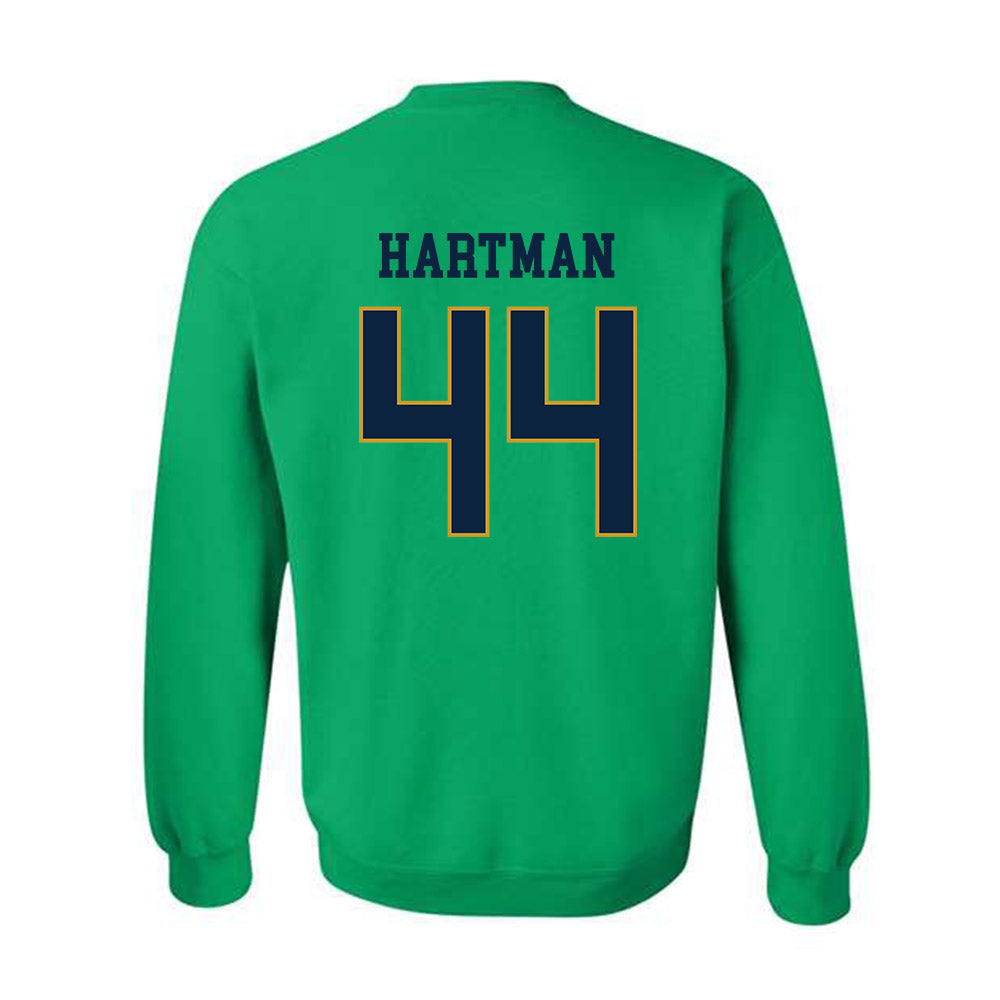 Notre Dame - NCAA Baseball : Trent Hartman - Classic Fashion Shersey Crewneck Sweatshirt-1