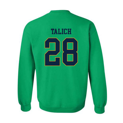 Notre Dame - NCAA Football : Luke Talich - Classic Fashion Shersey Crewneck Sweatshirt-1