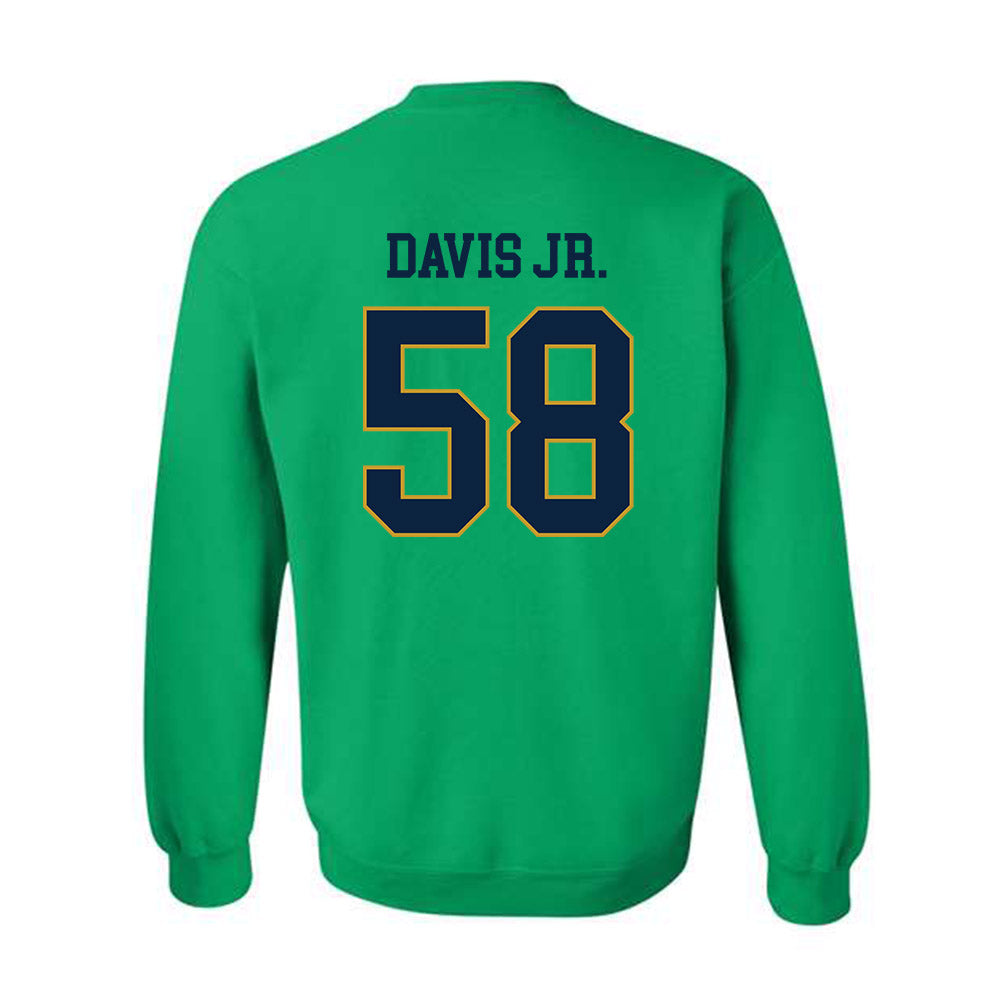 Notre Dame - NCAA Football : Thomas Davis Jr. - Classic Fashion Shersey Crewneck Sweatshirt-1