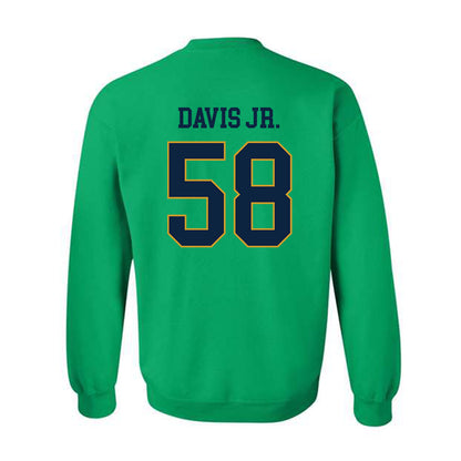 Notre Dame - NCAA Football : Thomas Davis Jr. - Classic Fashion Shersey Crewneck Sweatshirt-1