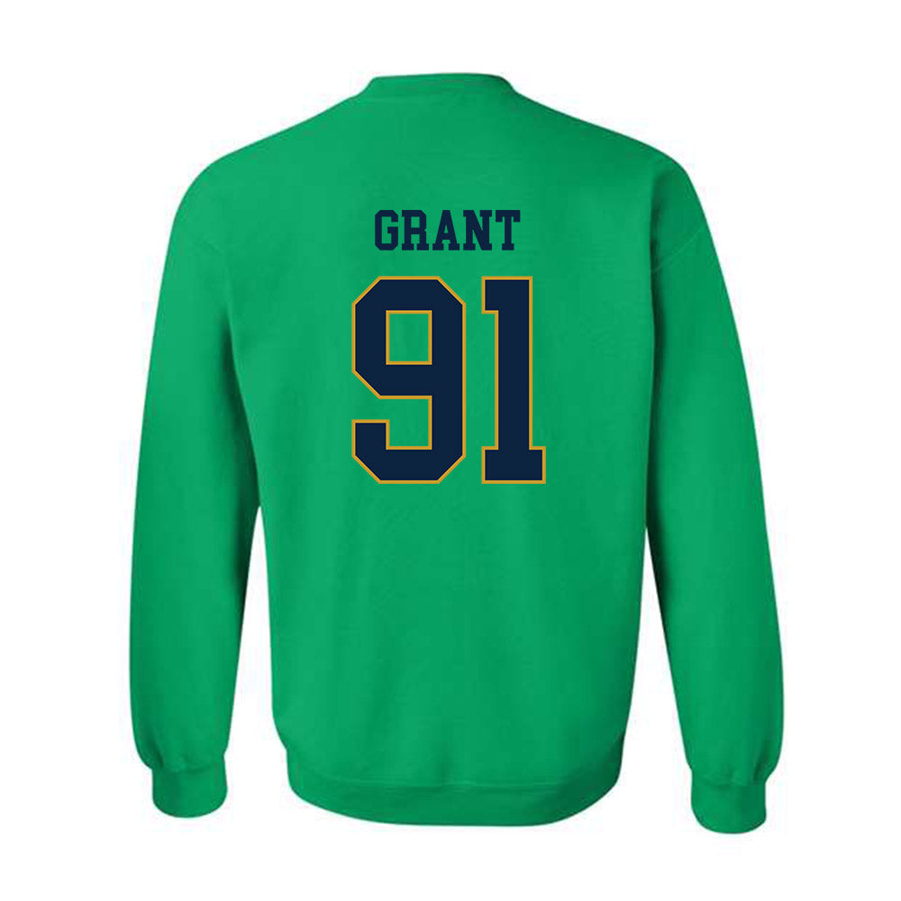 Notre Dame - NCAA Men's Lacrosse : Griffin Grant - Classic Fashion Shersey Crewneck Sweatshirt-1