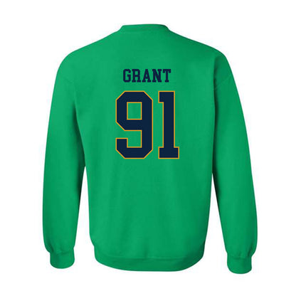 Notre Dame - NCAA Men's Lacrosse : Griffin Grant - Classic Fashion Shersey Crewneck Sweatshirt-1