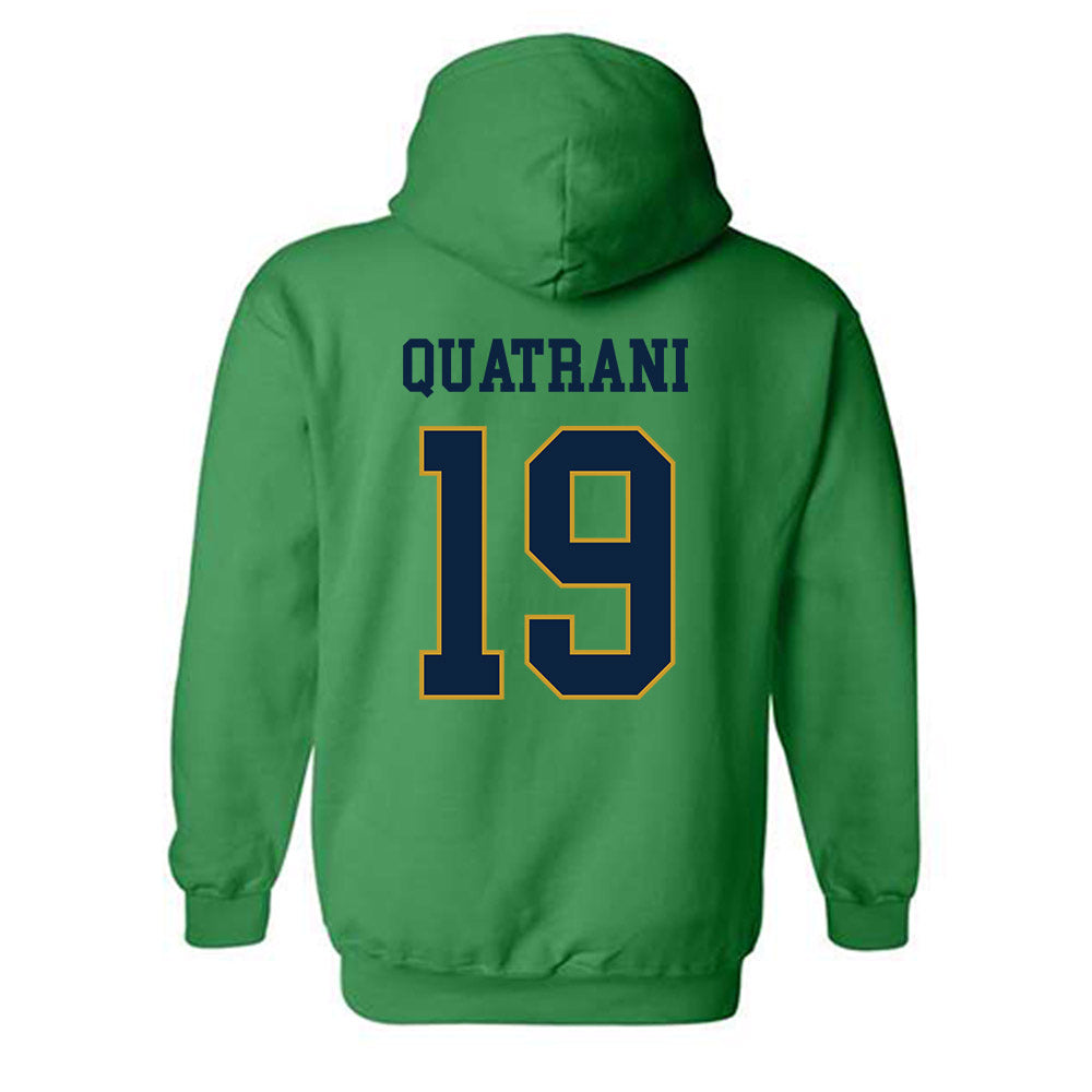 Notre Dame - NCAA Baseball : Mark Quatrani - Classic Fashion Shersey Hooded Sweatshirt-1