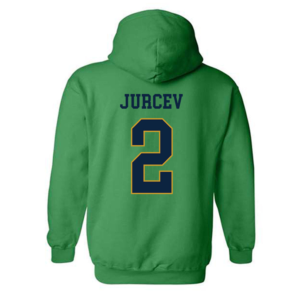 Notre Dame - NCAA Men's Ice Hockey : Jimmy Jurcev - Classic Fashion Shersey Hooded Sweatshirt