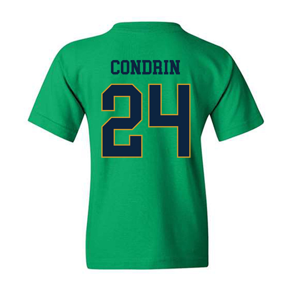 Notre Dame - NCAA Baseball : Luke Condrin - Classic Fashion Shersey Youth T-Shirt-1