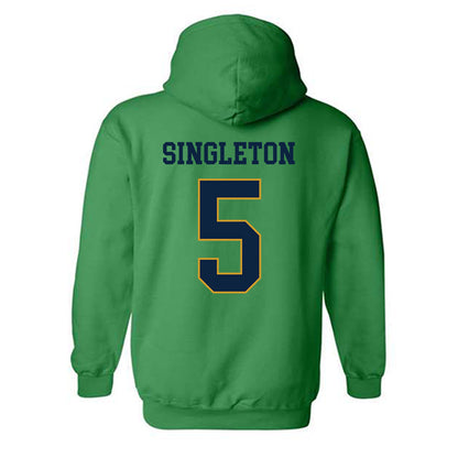 Notre Dame - NCAA Baseball : Dylan Singleton - Classic Fashion Shersey Hooded Sweatshirt-1