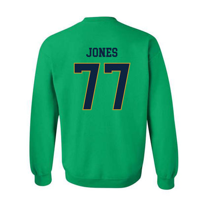 Notre Dame - NCAA Football : Peter Jones - Classic Fashion Shersey Crewneck Sweatshirt-1