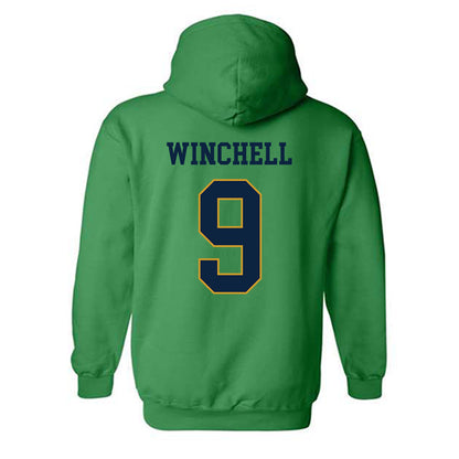 Notre Dame - NCAA Softball : Mickey Winchell - Classic Fashion Shersey Hooded Sweatshirt-1