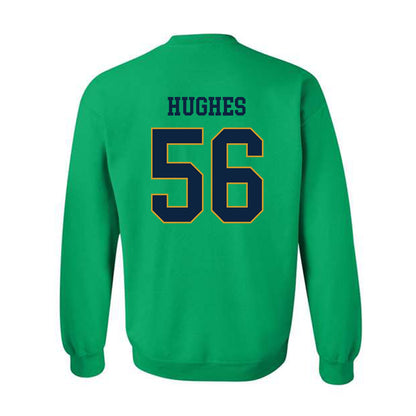 Notre Dame - NCAA Football : Elijah Hughes - Classic Fashion Shersey Crewneck Sweatshirt-1