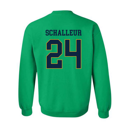 Notre Dame - NCAA Women's Lacrosse : Bailey Schalleur - Classic Fashion Shersey Crewneck Sweatshirt-1