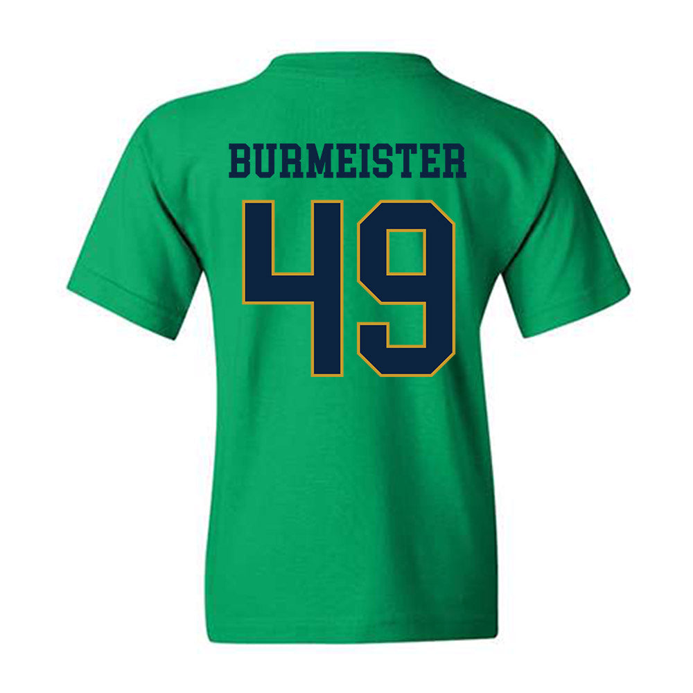 Notre Dame - NCAA Men's Lacrosse : Ben Burmeister - Classic Fashion Shersey Youth T-Shirt-1