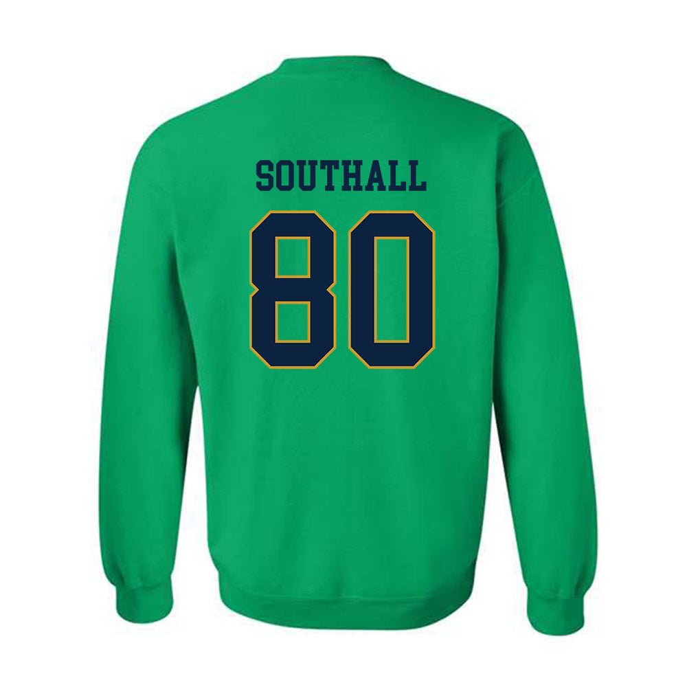Notre Dame - NCAA Football : Xavier Southall - Classic Fashion Shersey Crewneck Sweatshirt-1