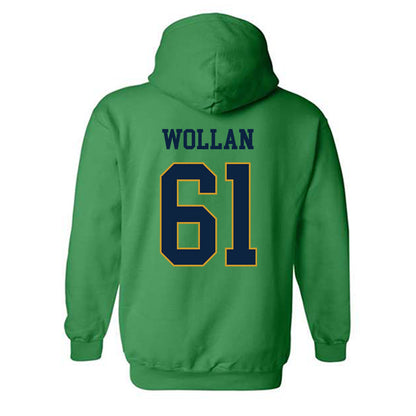 Notre Dame - NCAA Football : Robbie Wollan - Classic Fashion Shersey Hooded Sweatshirt-1