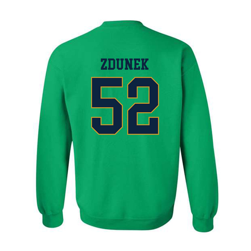 Notre Dame - NCAA Baseball : Eric Zdunek - Classic Fashion Shersey Crewneck Sweatshirt-1