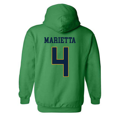 Notre Dame - NCAA Softball : Ashley Marietta - Classic Fashion Shersey Hooded Sweatshirt-1