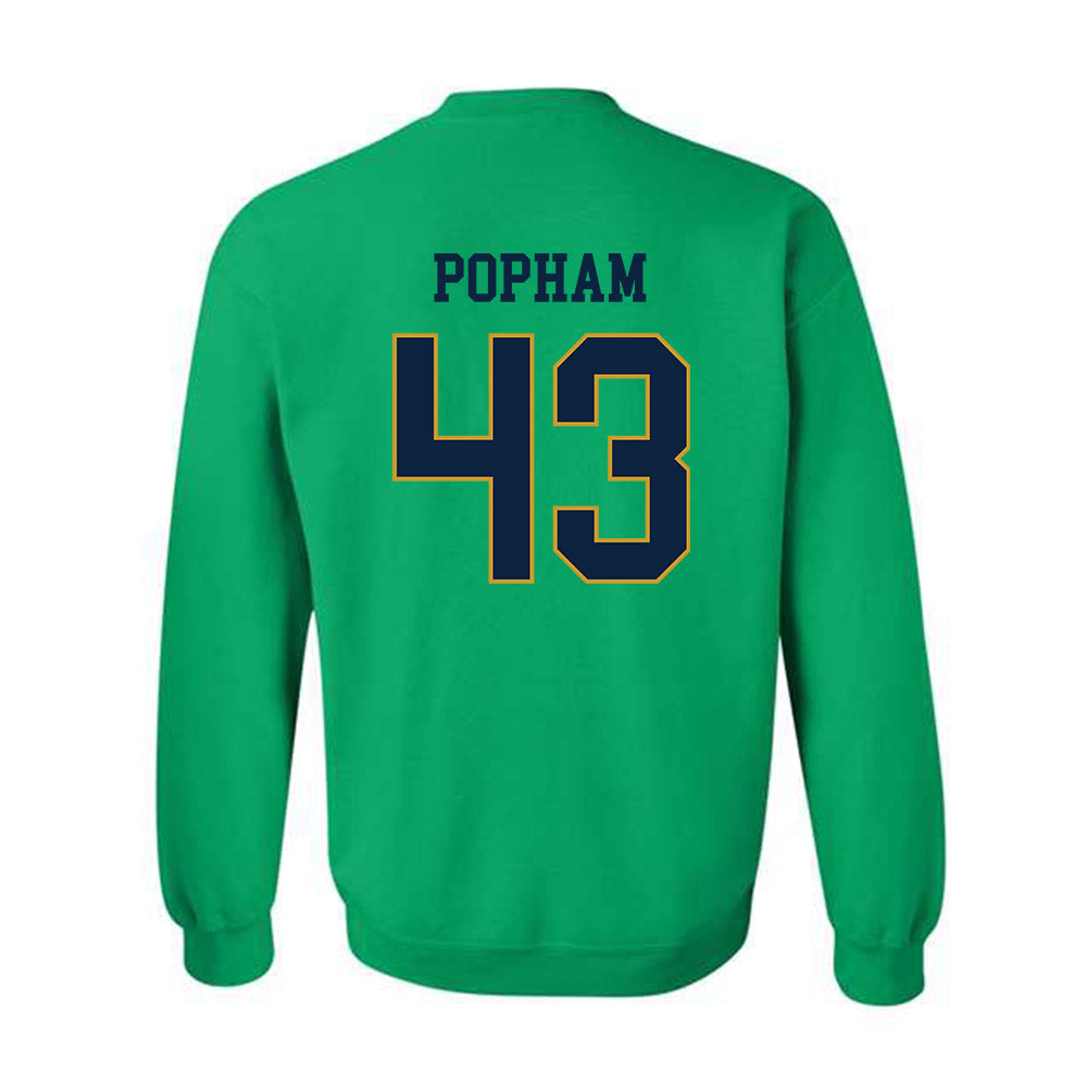 Notre Dame - NCAA Men's Lacrosse : Bo Popham - Classic Fashion Shersey Crewneck Sweatshirt-1