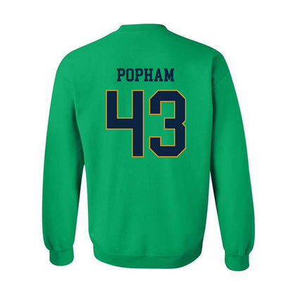 Notre Dame - NCAA Men's Lacrosse : Bo Popham - Classic Fashion Shersey Crewneck Sweatshirt-1