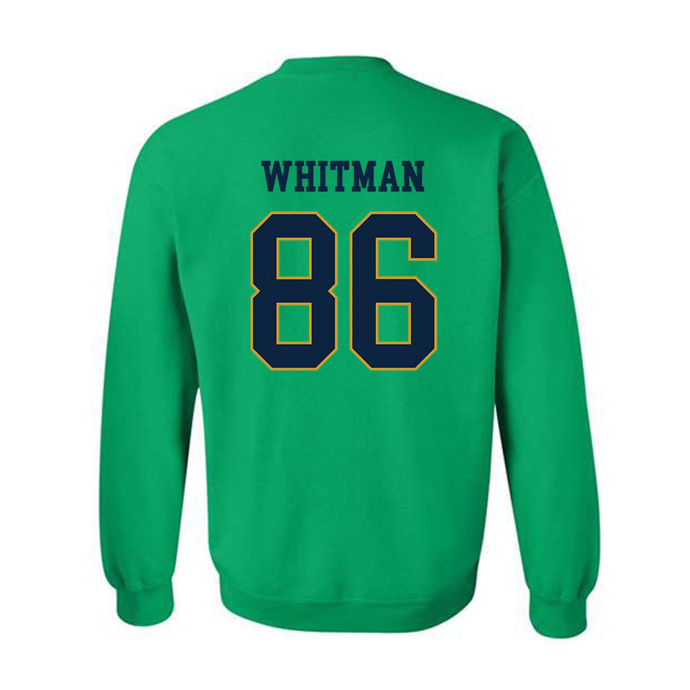 Notre Dame - NCAA Football : Alex Whitman - Classic Fashion Shersey Crewneck Sweatshirt-1
