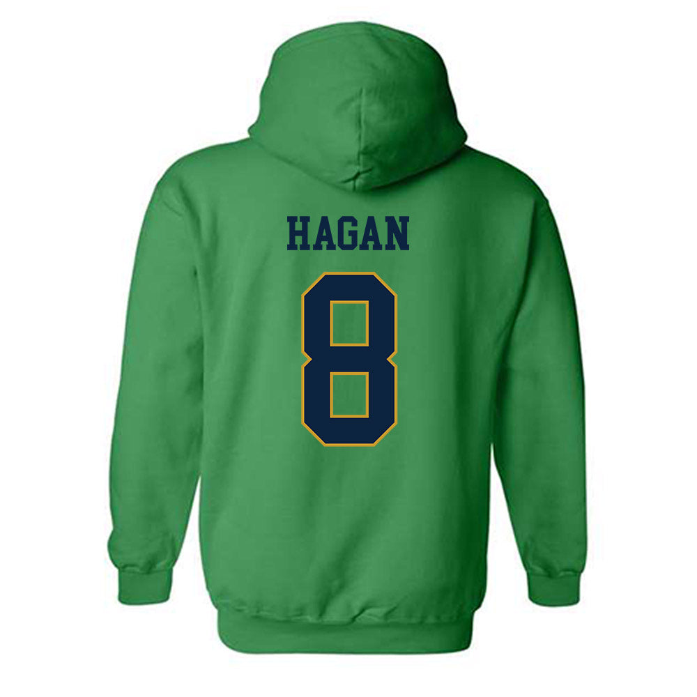 Notre Dame - NCAA Softball : Lily Hagan - Classic Fashion Shersey Hooded Sweatshirt-1