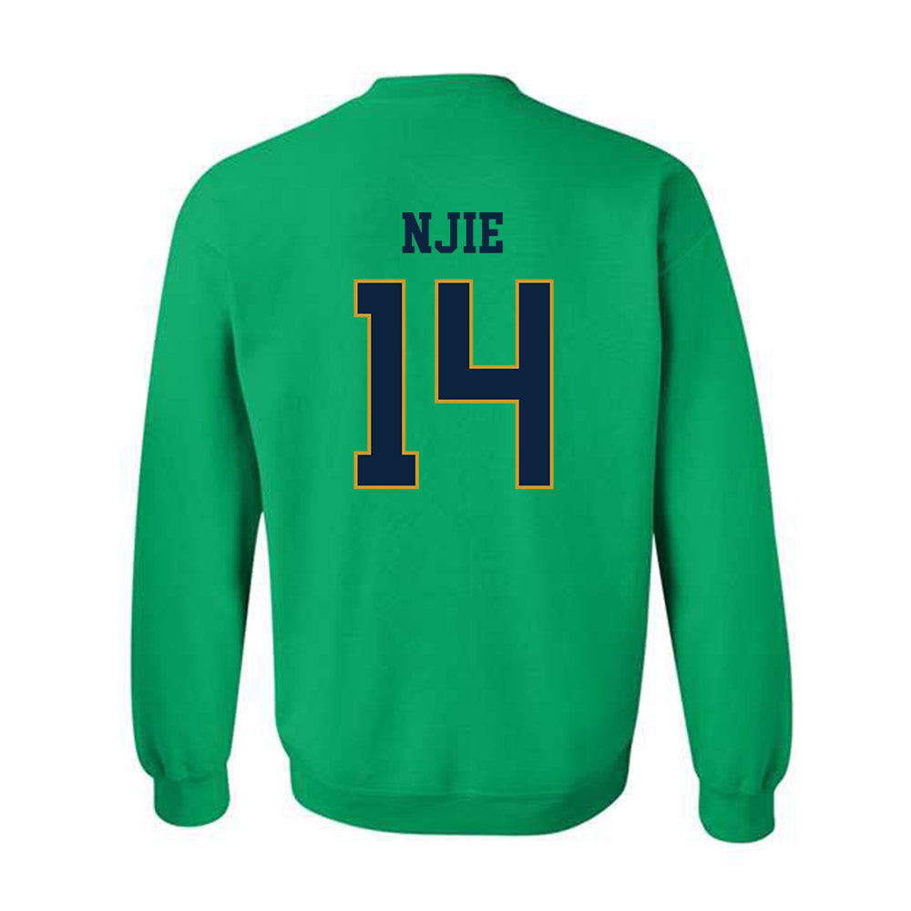 Notre Dame - NCAA Men's Basketball : Kebba Njie - Classic Fashion Shersey Crewneck Sweatshirt-1