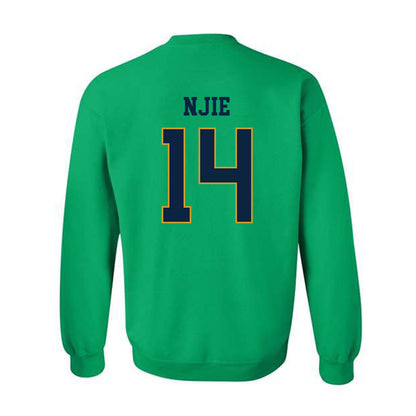 Notre Dame - NCAA Men's Basketball : Kebba Njie - Classic Fashion Shersey Crewneck Sweatshirt-1