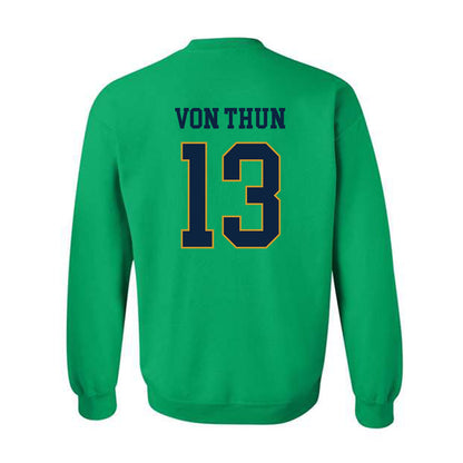 Notre Dame - NCAA Men's Soccer : Martin von Thun - Classic Fashion Shersey Crewneck Sweatshirt-1