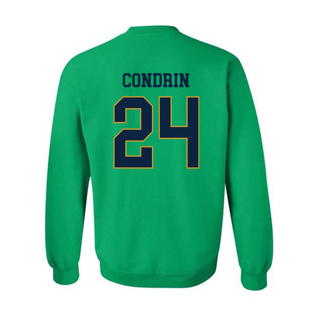Notre Dame - NCAA Baseball : Luke Condrin - Classic Fashion Shersey Crewneck Sweatshirt-1