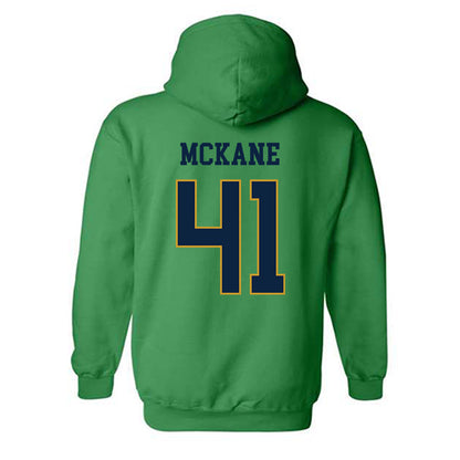 Notre Dame - NCAA Men's Lacrosse : Matthew McKane - Classic Fashion Shersey Hooded Sweatshirt-1