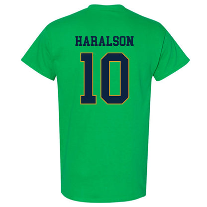 Notre Dame - NCAA Men's Basketball : Jalen Haralson - Classic Fashion Shersey T-Shirt-1