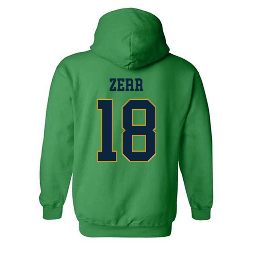 Notre Dame - NCAA Baseball : Aiden Zerr - Classic Fashion Shersey Hooded Sweatshirt-1