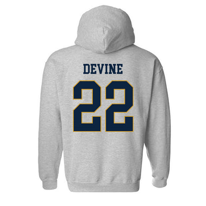 Notre Dame - NCAA Men's Basketball : Luke Devine - Classic Fashion Shersey Hooded Sweatshirt-1
