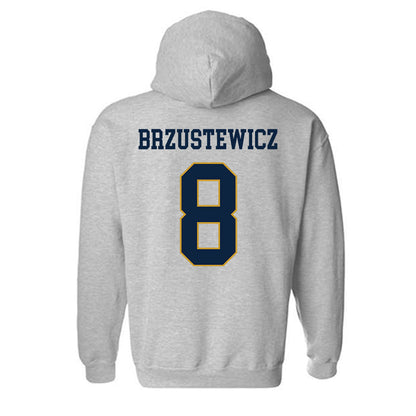 Notre Dame - NCAA Baseball : Hudson Brzustewicz - Classic Fashion Shersey Hooded Sweatshirt-1