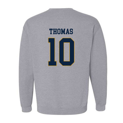 Notre Dame - NCAA Football : Loghan Thomas - Classic Fashion Shersey Crewneck Sweatshirt-1