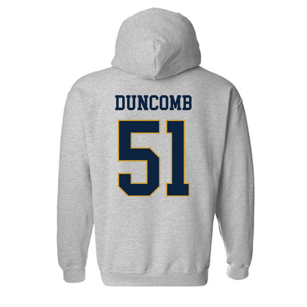 Notre Dame - NCAA Men's Basketball : Logan Duncomb - Classic Fashion Shersey Hooded Sweatshirt-1