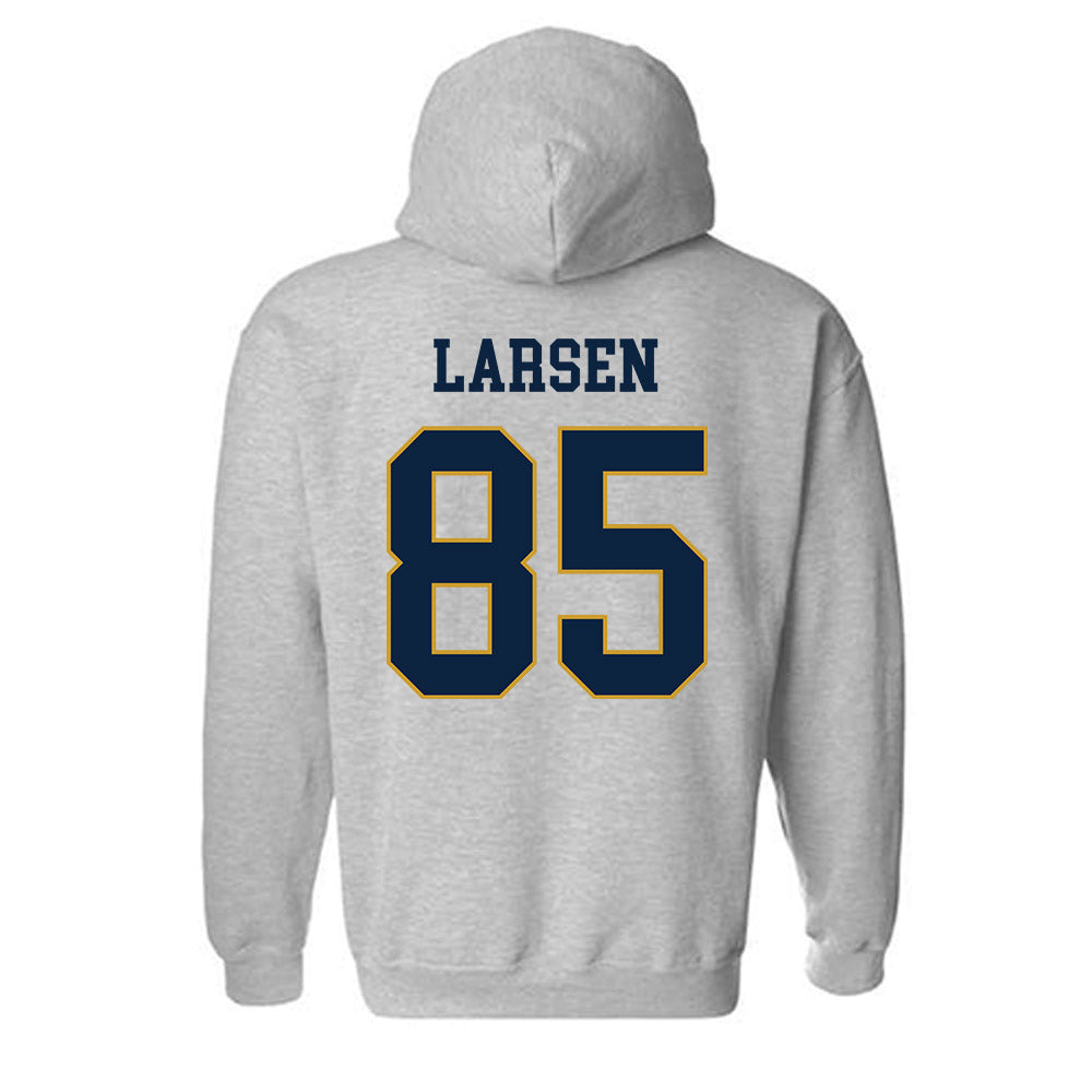 Notre Dame - NCAA Football : Jack Larsen - Classic Fashion Shersey Hooded Sweatshirt-1