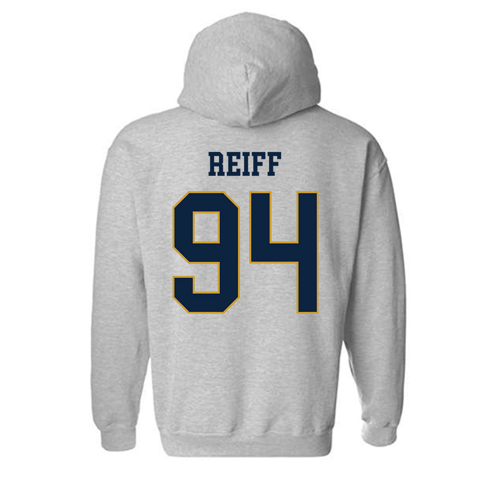Notre Dame - NCAA Football : Joe Reiff - Classic Fashion Shersey Hooded Sweatshirt-1