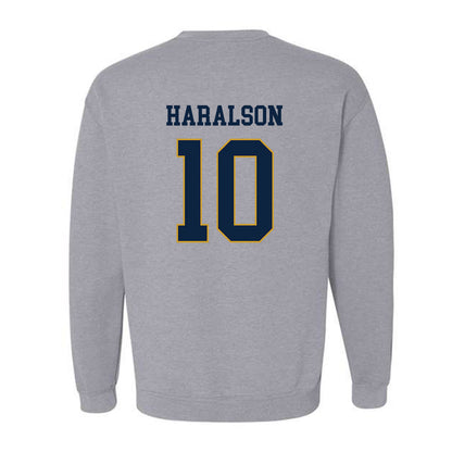 Notre Dame - NCAA Men's Basketball : Jalen Haralson - Classic Fashion Shersey Crewneck Sweatshirt-1