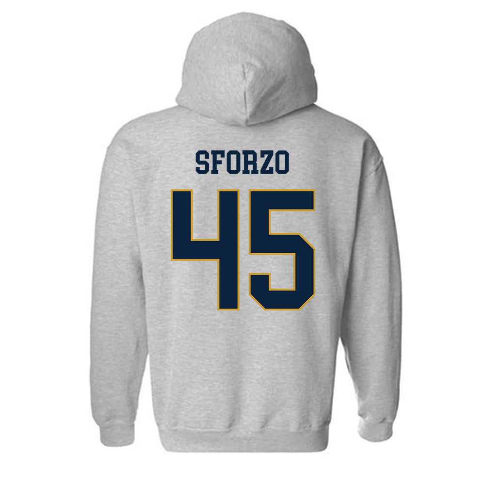 Notre Dame - NCAA Men's Lacrosse : Ryan Sforzo - Classic Fashion Shersey Hooded Sweatshirt-1