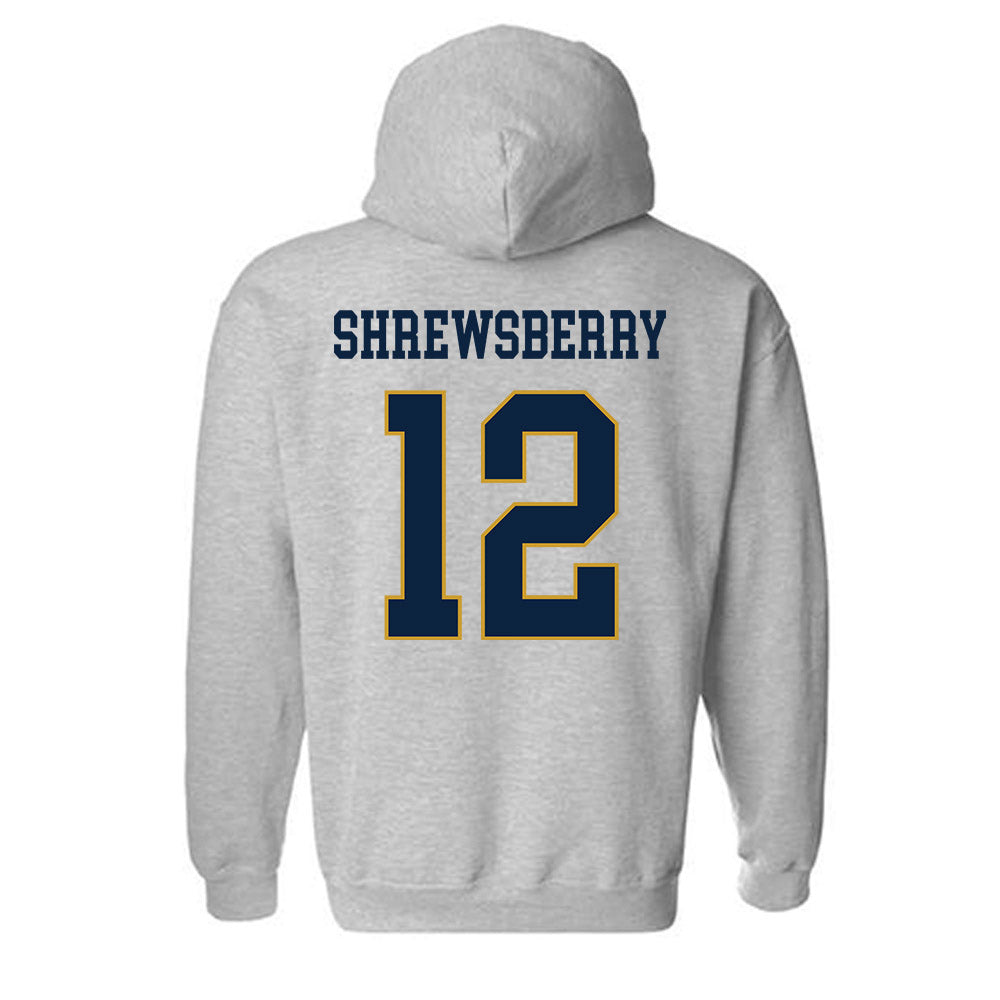 Notre Dame - NCAA Men's Basketball : Nick Shrewsberry - Classic Fashion Shersey Hooded Sweatshirt-1