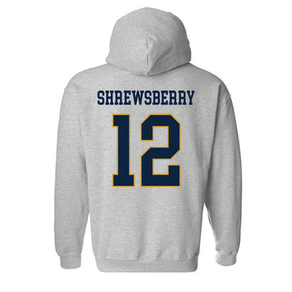 Notre Dame - NCAA Men's Basketball : Nick Shrewsberry - Classic Fashion Shersey Hooded Sweatshirt-1