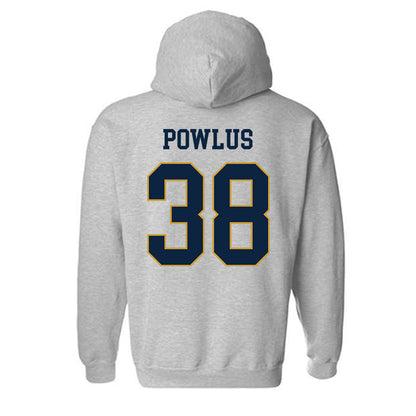 Notre Dame - NCAA Football : Tommy Powlus - Classic Fashion Shersey Hooded Sweatshirt-1