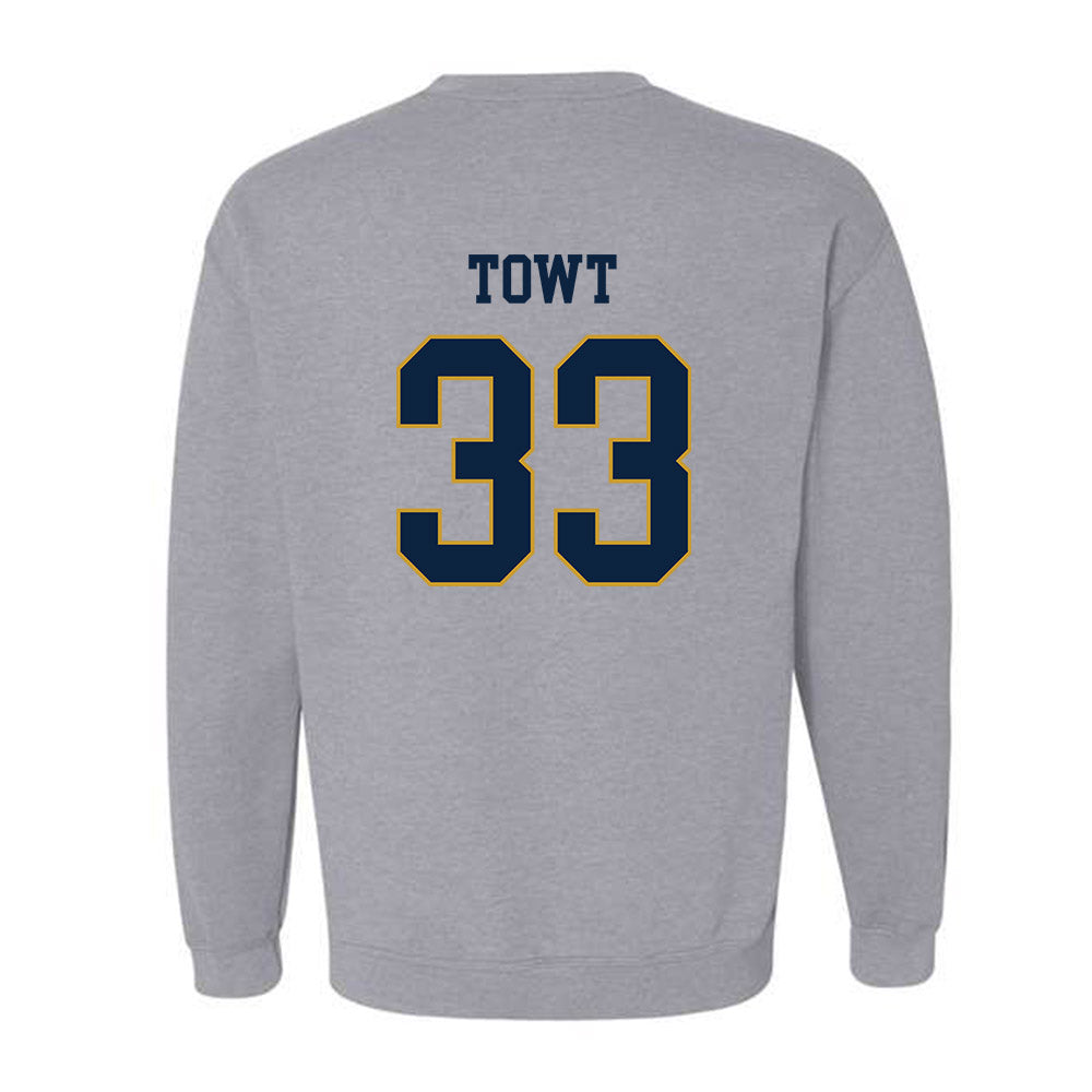Notre Dame - NCAA Men's Basketball : Carson Towt - Classic Fashion Shersey Crewneck Sweatshirt-1
