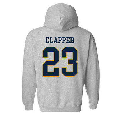 Notre Dame - NCAA Football : Jakobe Clapper - Classic Fashion Shersey Hooded Sweatshirt-1