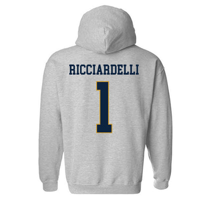 Notre Dame - NCAA Men's Lacrosse : Thomas Ricciardelli - Classic Fashion Shersey Hooded Sweatshirt-1