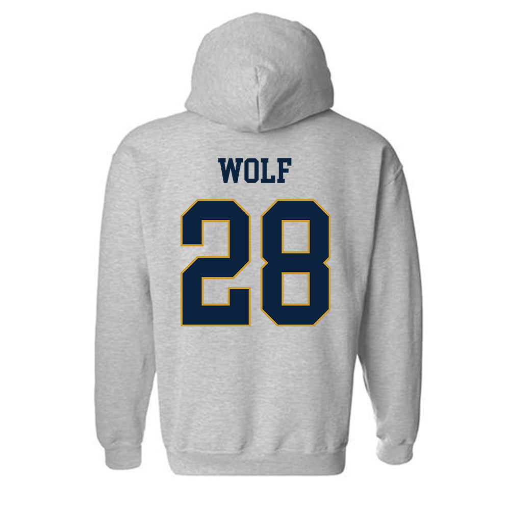 Notre Dame - NCAA Baseball : Rhys Wolf - Classic Fashion Shersey Hooded Sweatshirt-1
