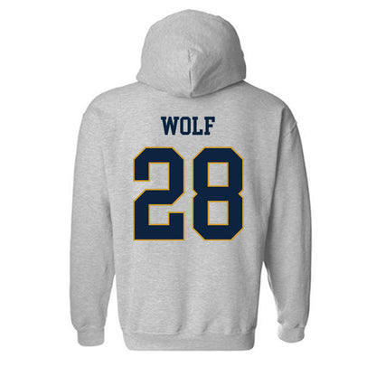 Notre Dame - NCAA Baseball : Rhys Wolf - Classic Fashion Shersey Hooded Sweatshirt-1