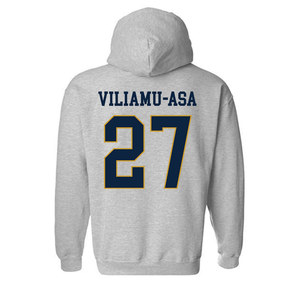 Notre Dame - NCAA Football : Kyngstonn Viliamu-Asa - Classic Fashion Shersey Hooded Sweatshirt-1