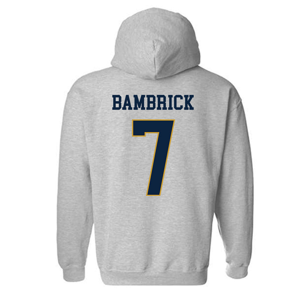 Notre Dame - NCAA Men's Lacrosse : Joey Bambrick - Classic Fashion Shersey Hooded Sweatshirt-1