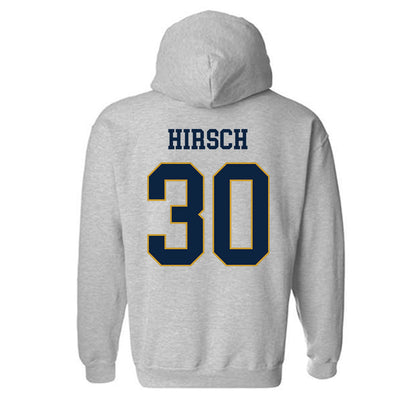 Notre Dame - NCAA Baseball : Xavier Hirsch - Classic Fashion Shersey Hooded Sweatshirt-1