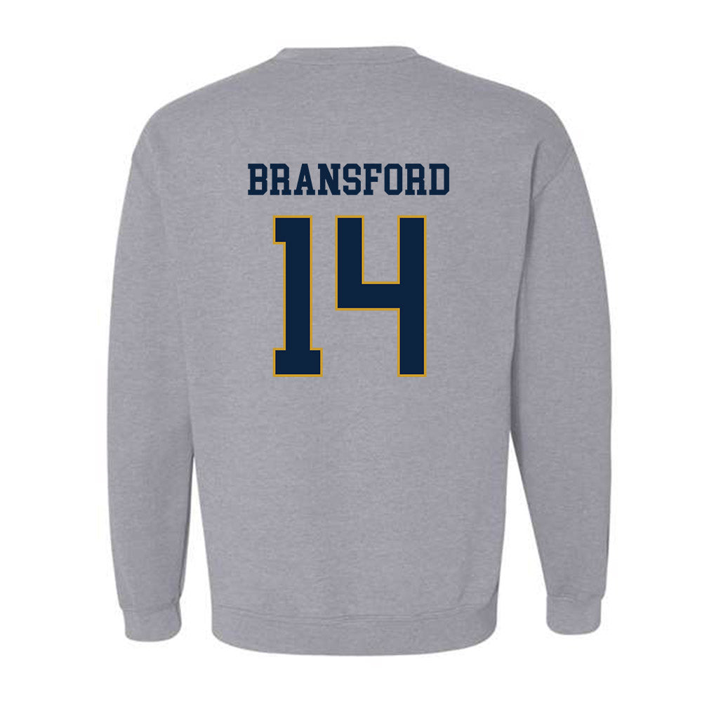 Notre Dame - NCAA Women's Basketball : Kk Bransford - Classic Fashion Shersey Crewneck Sweatshirt-1